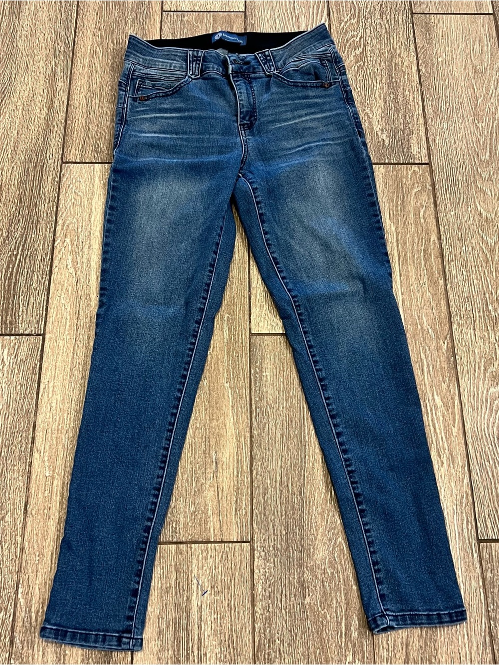 Democracy "Ab"solution Ankle Skimmer Jeans Medium Wash Blue Women's Size 6